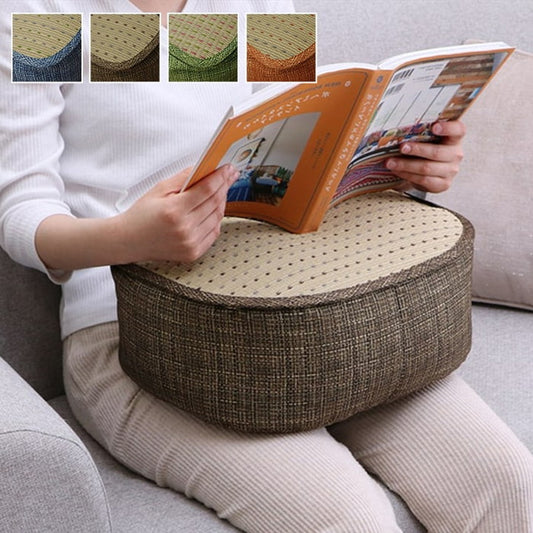 クッション くつろぎ リラックス スマホ い草 抗菌防臭 消臭 シンプル 小林製薬コバガード使用 約30×40×15cm ブルー ブラウン グリーン オレンジ ihk-1140500040802の画像