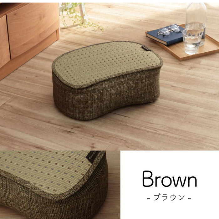 クッション くつろぎ リラックス スマホ い草 抗菌防臭 消臭 シンプル 小林製薬コバガード使用 約30×40×15cm ブルー ブラウン グリーン オレンジ ihk-1140500040802の画像