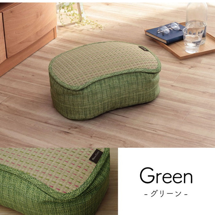 クッション くつろぎ リラックス スマホ い草 抗菌防臭 消臭 シンプル 小林製薬コバガード使用 約30×40×15cm ブルー ブラウン グリーン オレンジ ihk-1140500040802の画像