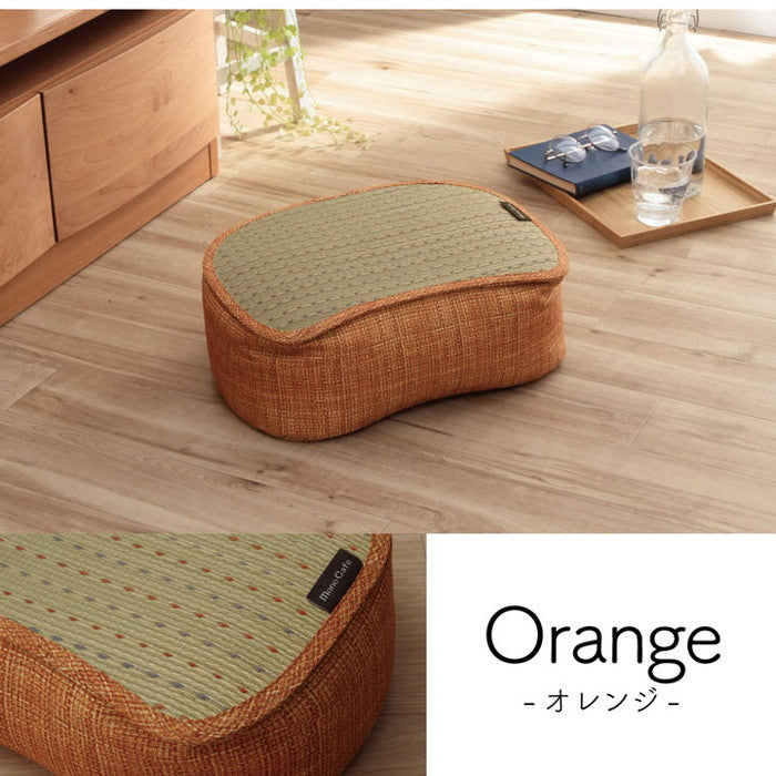 クッション くつろぎ リラックス スマホ い草 抗菌防臭 消臭 シンプル 小林製薬コバガード使用 約30×40×15cm ブルー ブラウン グリーン オレンジ ihk-1140500040802の画像