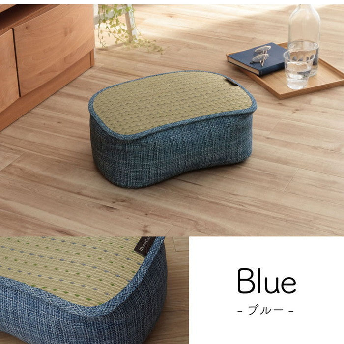クッション くつろぎ リラックス スマホ い草 抗菌防臭 消臭 シンプル 小林製薬コバガード使用 約30×40×15cm ブルー ブラウン グリーン オレンジ ihk-1140500040802の画像