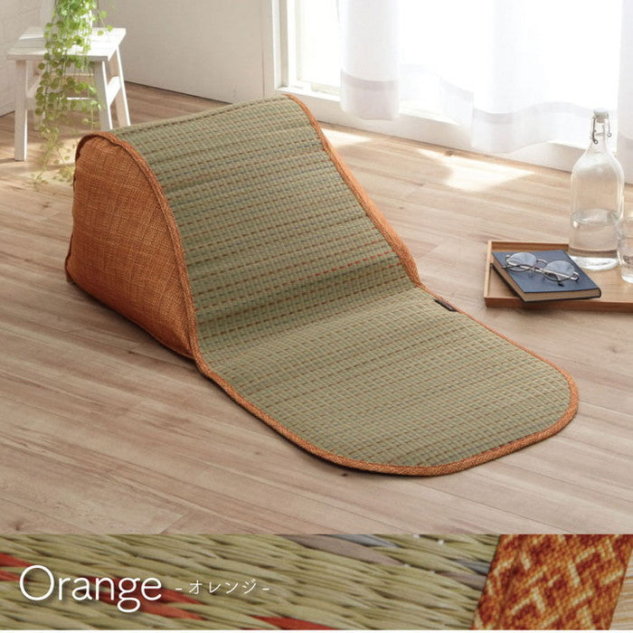 クッション くつろぎ ごろごろ い草 抗菌防臭 消臭 シンプル 小林製薬コバガード使用 約48×90cm ブルー ブラウン グリーン オレンジ ihk-1140500040902の画像
