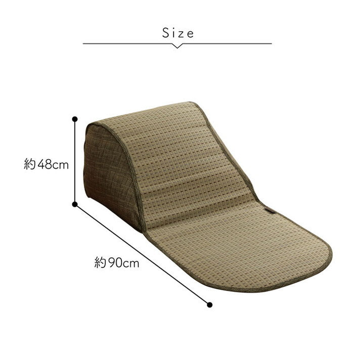 クッション くつろぎ ごろごろ い草 抗菌防臭 消臭 シンプル 小林製薬コバガード使用 約48×90cm ブルー ブラウン グリーン オレンジ ihk-1140500040902の画像