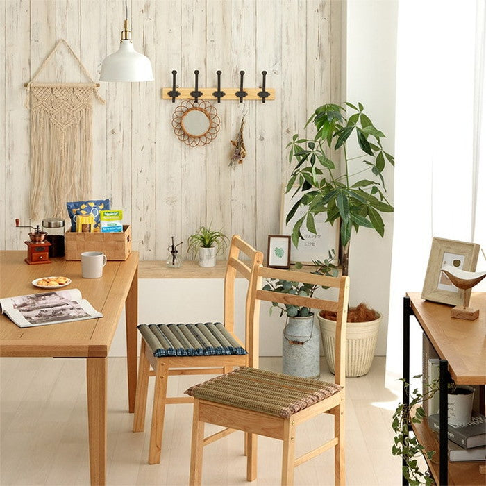 クッション ポコポコシート い草 チェック柄 調湿 空気清浄 お手入れ簡単 約40×40cm ベージュ ブルー ihk-1142260022602の画像