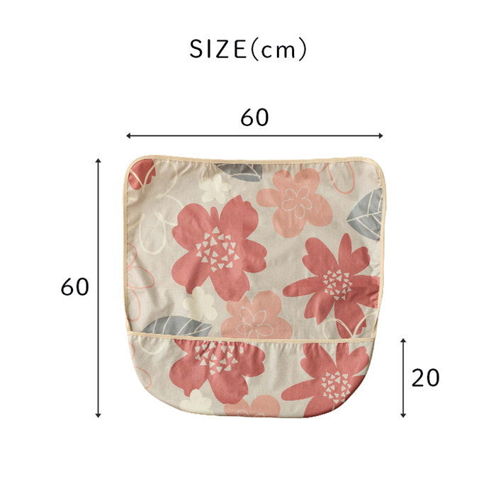 カバー 洗える 汚れ防止 こたつ用 約60×60cm ベージュ ローズ ihk-1151950023505