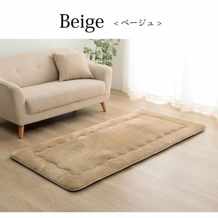 ラグ こたつ敷き布団 正方形 撥水 あったか仕様6層タイプ ベージュ 約190×190cm ベージュ ブラウン グリーン ihk-1161720020813の画像