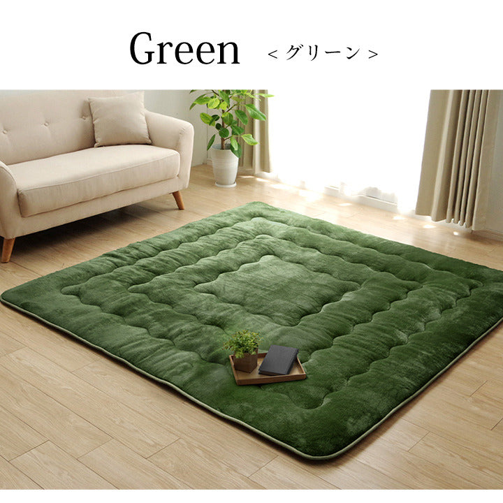 ラグ こたつ敷き布団 長方形 撥水 あったか仕様6層タイプ ベージュ 約190×240cm ベージュ ブラウン グリーン ihk-1161720020913の画像