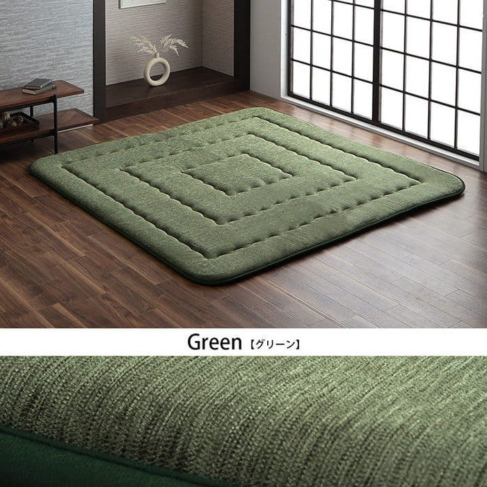 こたつ布団 正方形 撥水ラグ ふっくらタイプ 約190×190cm ベージュ ブラウン グリーン グレー ネイビー ihk-1161730020809の画像