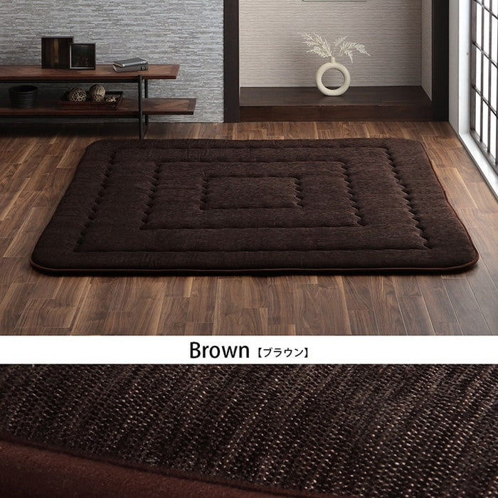 こたつ布団 長方形 小さめ 撥水ラグ ふっくらタイプ 約130×190cm ベージュ ブラウン グリーン グレー ネイビー ihk-1161730026009の画像