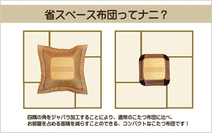 国内プリント 省スペース こたつ薄掛け単品 ナターシャNSK増量 約200×260cm 中綿増量タイプ ネイビー ihk-1170400192121の画像