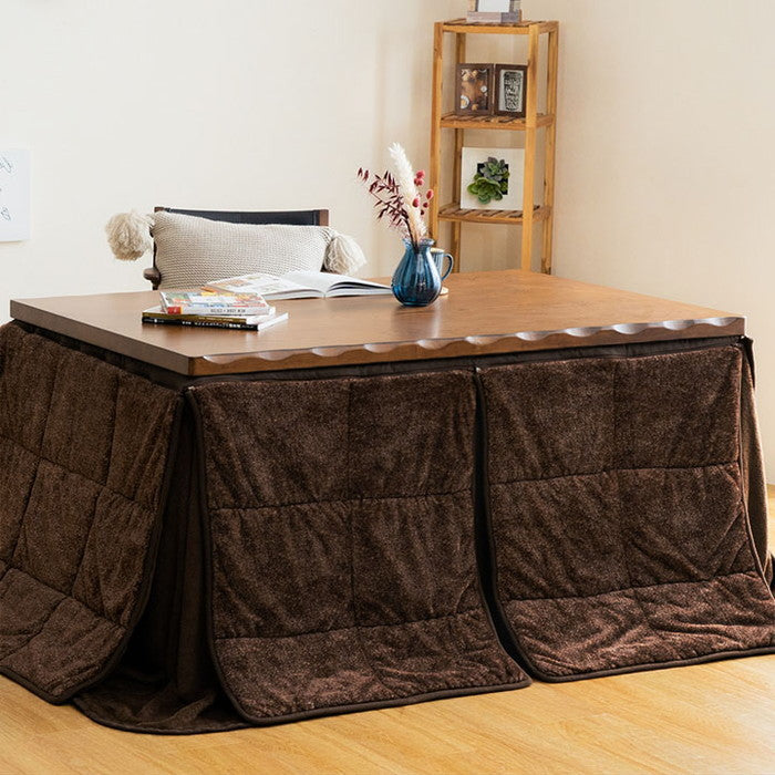 ハイタイプ こたつ布団 長方形 洗える お手入れ簡単 約235×295cm ブラウン ihk-1181600063730の画像