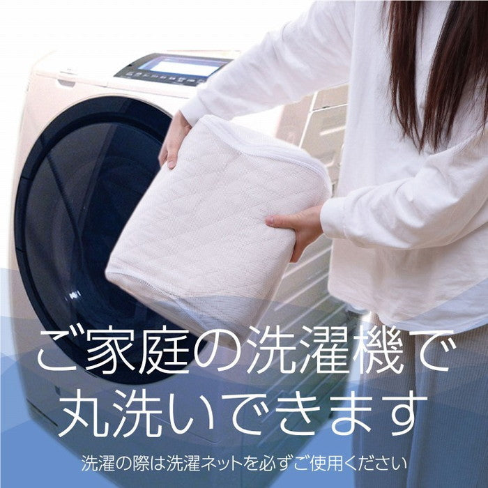 寝具 オールシーズン 快適睡眠 ベッドパッド 洗える アレルプルーフ 抗菌 消臭 アレル物質吸着 洗濯機OK 四隅ゴムバンド付き ズレにくい セミダブル 120×200cm ihk-1192030370201の画像