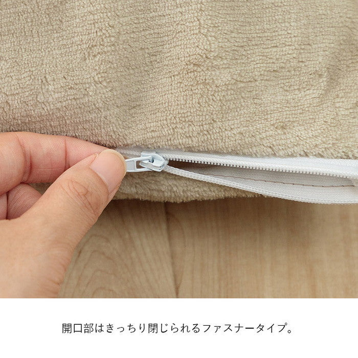 寝具 防水 肌触り 漏れない 洗える 洗濯楽 快適 不安解消 敷パッド 枕カバー 約45×65cm グレージュ ihk-1195710432306の画像