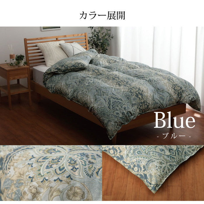 寝具 羽毛 掛け布団 日本製 抗菌防臭 防ダニ アレルプラス加工 立体キルト ダウンパワー370 ホワイトダックダウン90％ シングルロング 150×210cm ブルー ピンク ihk-1202471043502の画像