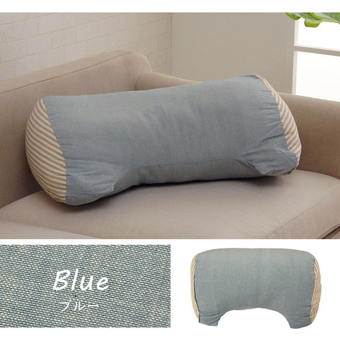 クッション 寄りかかり 日本製 オーガニックコットン 綿100% 無地 洗える 背もたれ ベージュ ブルー グリーン ピンク イエロー ihk-1210250021001の画像