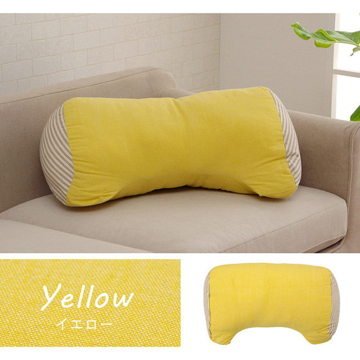 クッション 寄りかかり 日本製 オーガニックコットン 綿100% 無地 洗える 背もたれ ベージュ ブルー グリーン ピンク イエロー ihk-1210250021001の画像