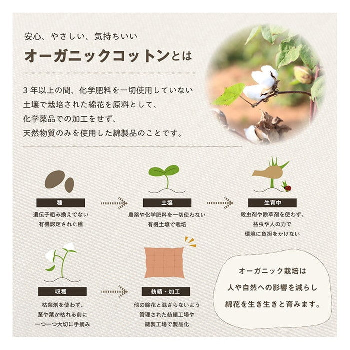 クッション シート リビング 日本製 オーガニックコットン 綿100% 無地 洗える 約40×50cm ベージュ ブルー グリーン ピンク イエロー ihk-1210250022001の画像