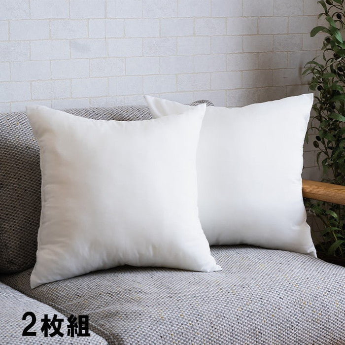 ヌードクッション 洗える 日本製 中身 セアテ 約45×45cm 2枚組 アイボリー ihk-1210660140703の画像