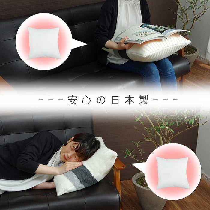 ヌードクッション 洗える 日本製 中身 セアテ 約45×45cm 2枚組 アイボリー ihk-1210660140703の画像
