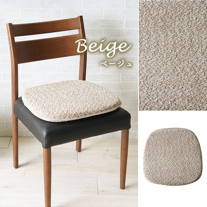 クッション 馬蹄 シート 椅子 国産 日本製 滑り止め シンプル 約43×41cm ベージュ グレー ihk-1211860020301の画像
