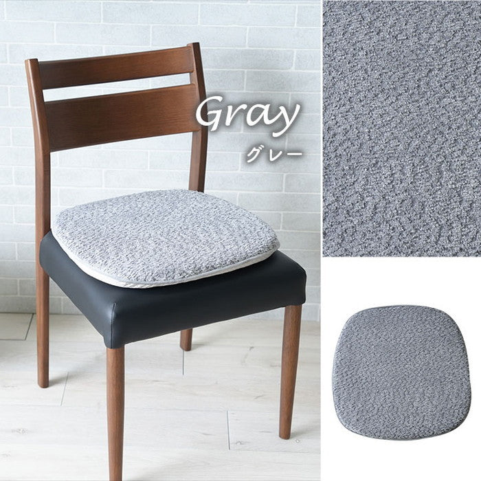 クッション 馬蹄 シート 椅子 国産 日本製 滑り止め シンプル 約43×41cm ベージュ グレー ihk-1211860020301の画像