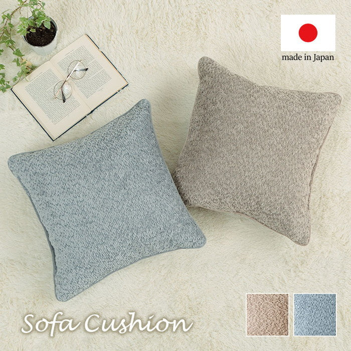 クッション 背当て ソファー シンプル 国産 日本製 約43×43cm ベージュ グレー ihk-1211860020701の画像