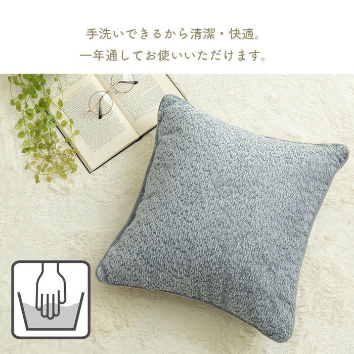 クッション 背当て ソファー シンプル 国産 日本製 約43×43cm ベージュ グレー ihk-1211860020701の画像