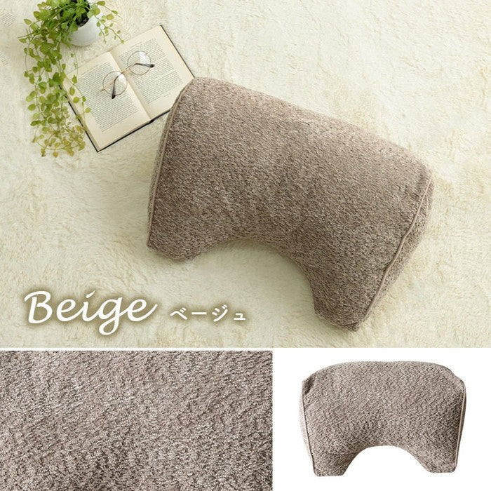 クッション 寄りかかる 背当て くつろぐ シンプル 国産 日本製 約55×35×25cm ベージュ グレー ihk-1211860021001の画像