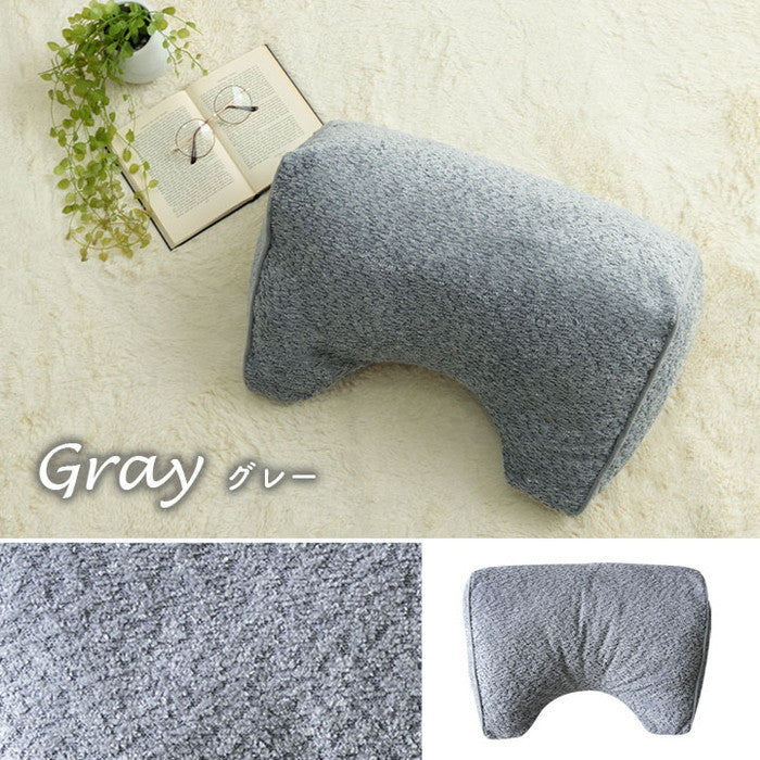 クッション 寄りかかる 背当て くつろぐ シンプル 国産 日本製 約55×35×25cm ベージュ グレー ihk-1211860021001の画像