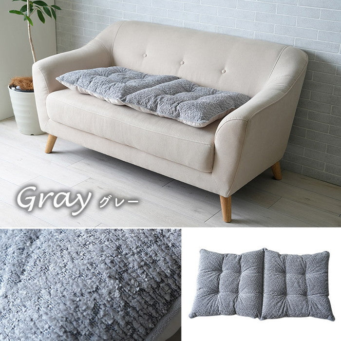 クッション ソファ ソファー 座面 シート 二人掛け 国産 日本製 シンプル 約50×100cm ベージュ グレー ihk-1211860025601の画像