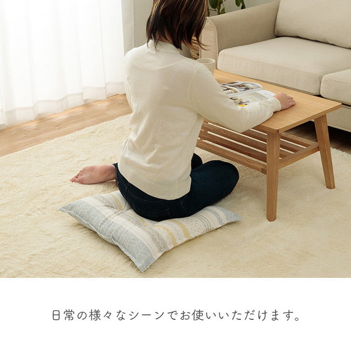 クッション 日本製 リビング用 シート 北欧 洗える ブルー 約53×53cm ブルー ピンク ihk-1211940040601の画像