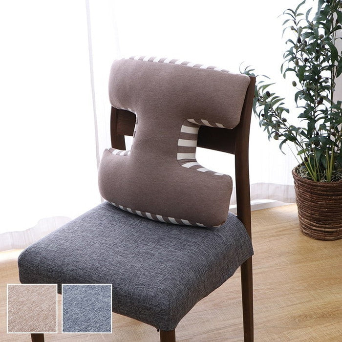 クッション 腰当 背中 姿勢 変形 ウレタン 約40×40cm ブラウン ネイビー ihk-1220880064467の画像