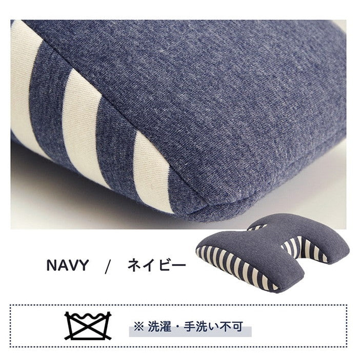 クッション 腰当 背中 姿勢 変形 ウレタン 約40×40cm ブラウン ネイビー ihk-1220880064467の画像