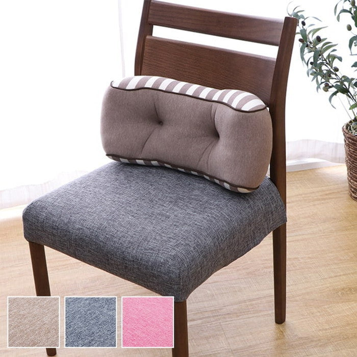 クッション 低反発 使用 腰当て マイクロファイバー 無地 エルマー 約42×20cm ブラウン ネイビー ピンク ihk-1220880065331の画像