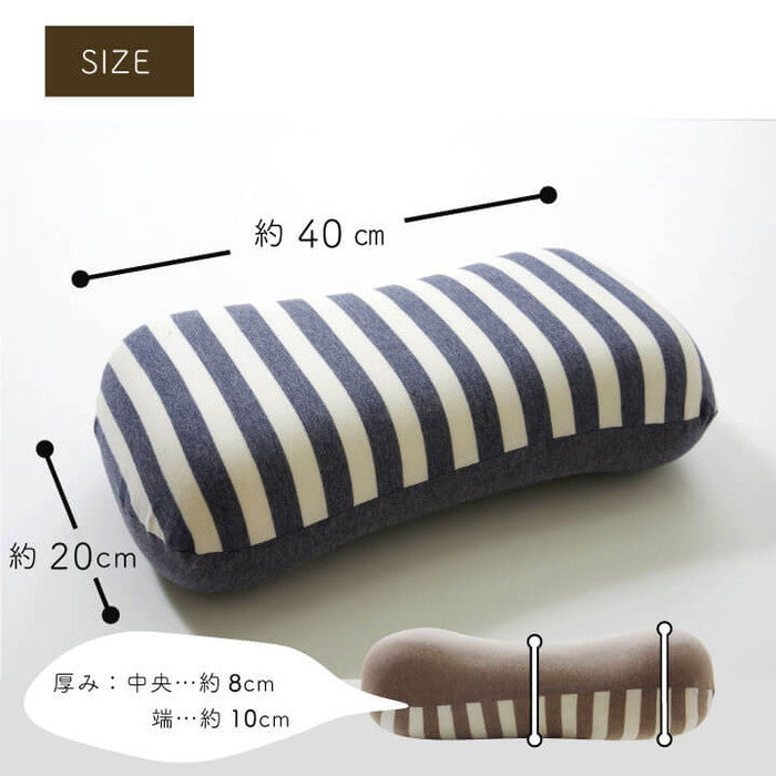 クッション 低反発 腰当 マイクロファイバー 無地 エルマー 約40×20cm ブラウン ネイビー ピンク ihk-1220880065334の画像