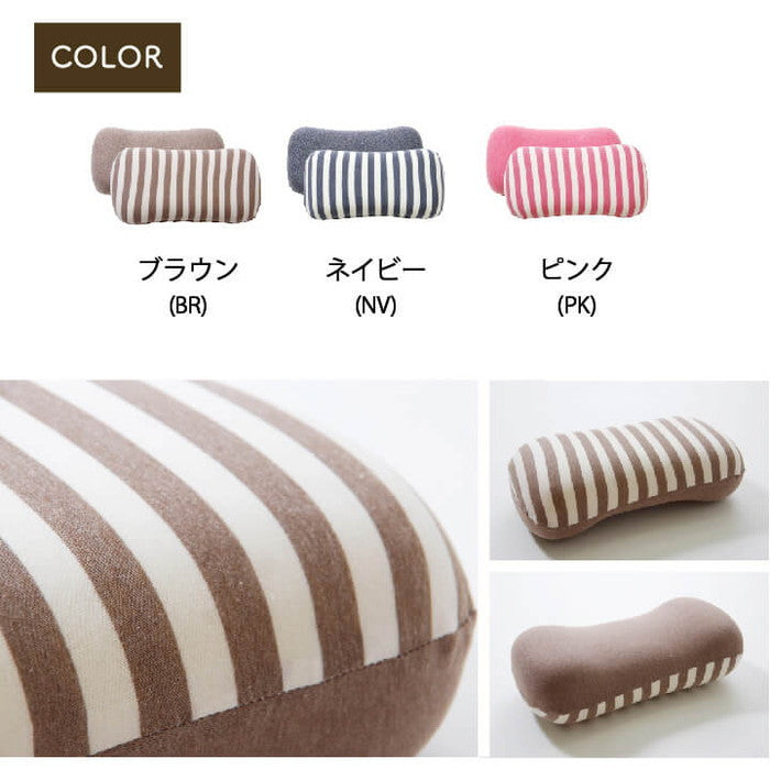 クッション 低反発 腰当 マイクロファイバー 無地 エルマー 約40×20cm ブラウン ネイビー ピンク ihk-1220880065334の画像