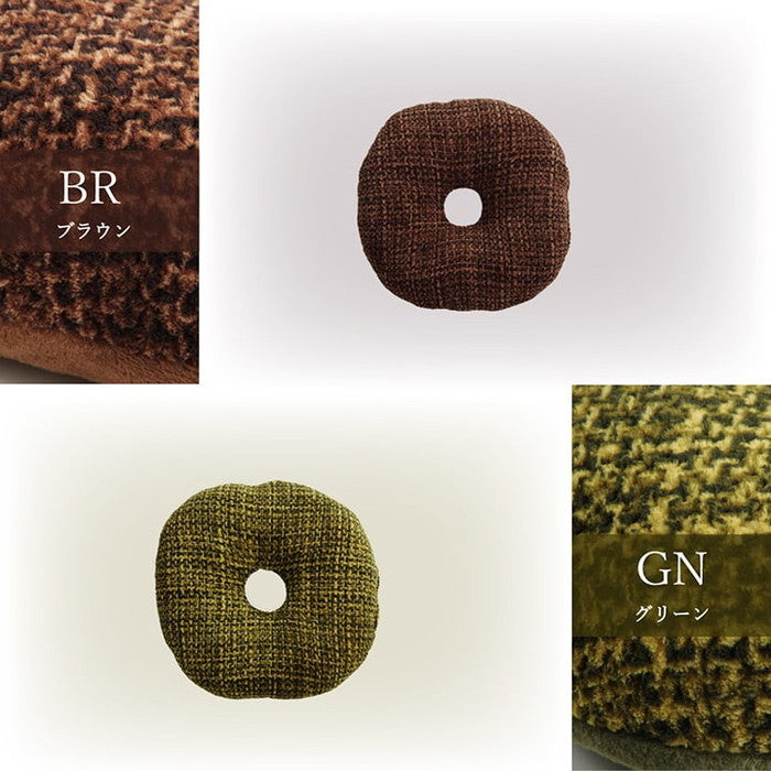 クッション 穴あき 円座 無地 シンプル 約40cmR ベージュ ブラウン グリーン グレー ネイビー オレンジ レッド ihk-1221750020491の画像