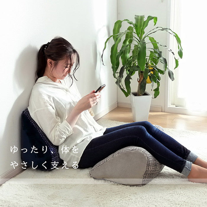 クッション 寄りかかり 無地 シンプル 約55×35cm ベージュ ブラウン グリーン グレー ネイビー オレンジ レッド ihk-1221750021091の画像