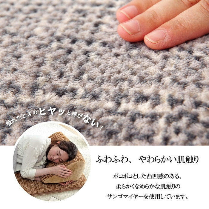 クッション 寄りかかり 無地 シンプル 約55×35cm ベージュ ブラウン グリーン グレー ネイビー オレンジ レッド ihk-1221750021091の画像