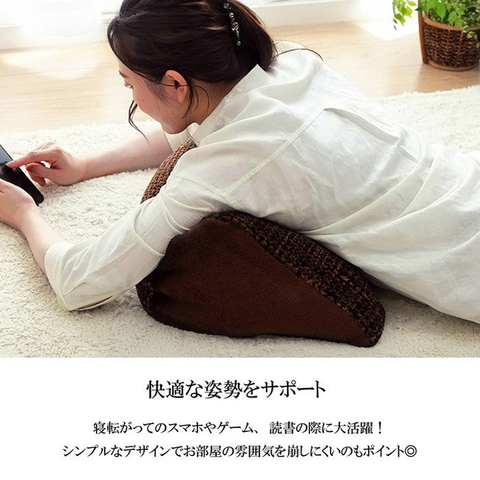 クッション 寄りかかり 無地 シンプル 約55×35cm ベージュ ブラウン グリーン グレー ネイビー オレンジ レッド ihk-1221750021091の画像