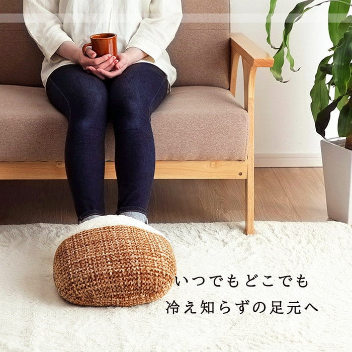 クッション 足ポカ 無地 シンプル 約35×40cm ベージュ ブラウン グリーン グレー オレンジ レッド ネイビー ihk-1221750021171の画像