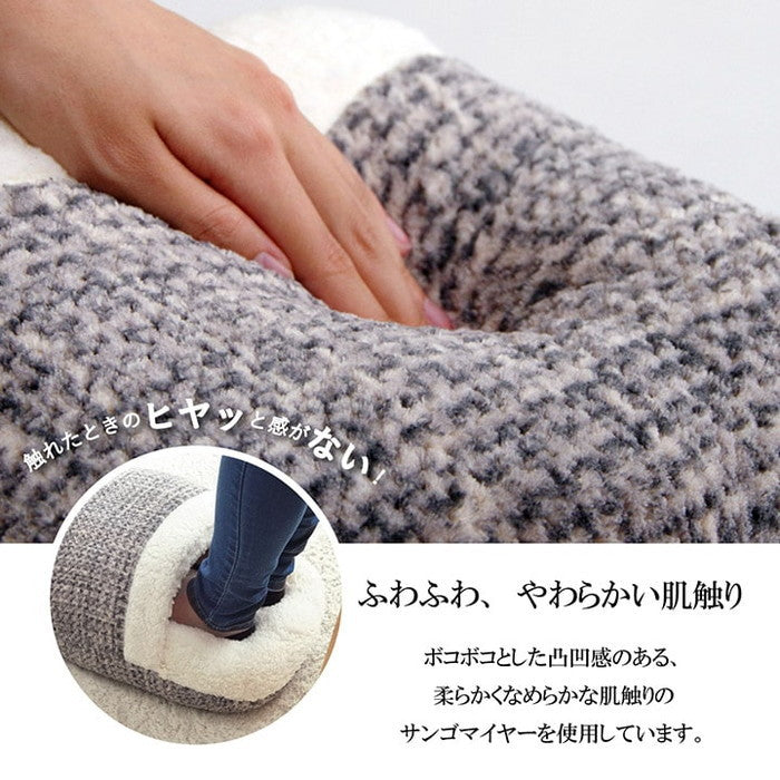 クッション 足ポカ 無地 シンプル 約35×40cm ベージュ ブラウン グリーン グレー オレンジ レッド ネイビー ihk-1221750021171の画像