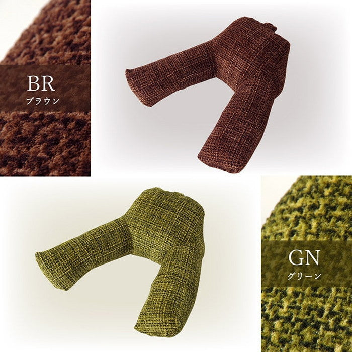 クッション 足長 リラックス 寝転ぶ 無地 シンプル 約40×70×25cm ベージュ ブラウン グリーン グレー ネイビー オレンジ レッド ihk-1221750021791の画像