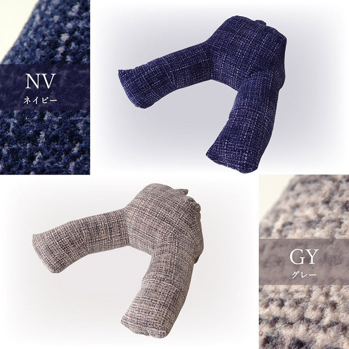 クッション 足長 リラックス 寝転ぶ 無地 シンプル 約40×70×25cm ベージュ ブラウン グリーン グレー ネイビー オレンジ レッド ihk-1221750021791の画像