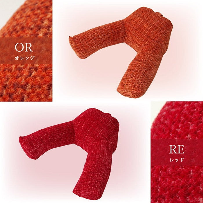 クッション 足長 リラックス 寝転ぶ 無地 シンプル 約40×70×25cm ベージュ ブラウン グリーン グレー ネイビー オレンジ レッド ihk-1221750021791の画像