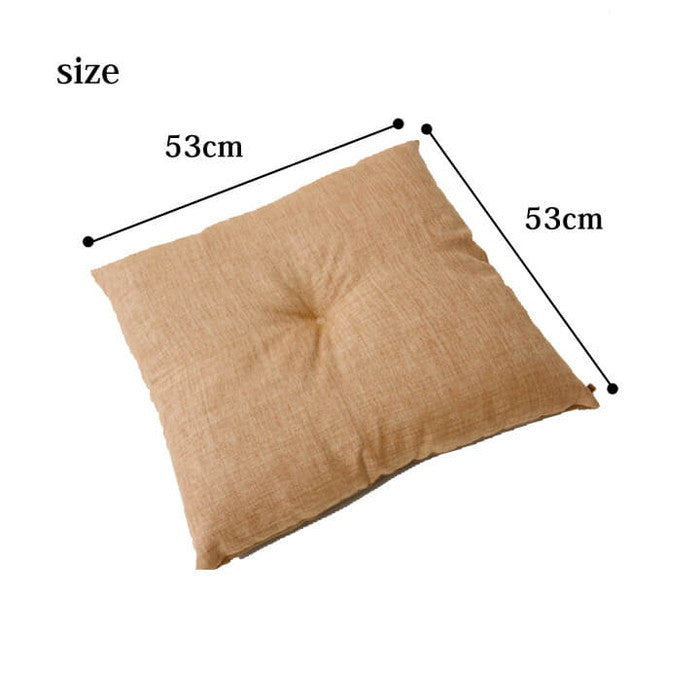 クッション 日本製 リビング用 シート 無地 シンプル 約50×50cm ベージュ ブルー ブラウン ihk-1222430020691の画像