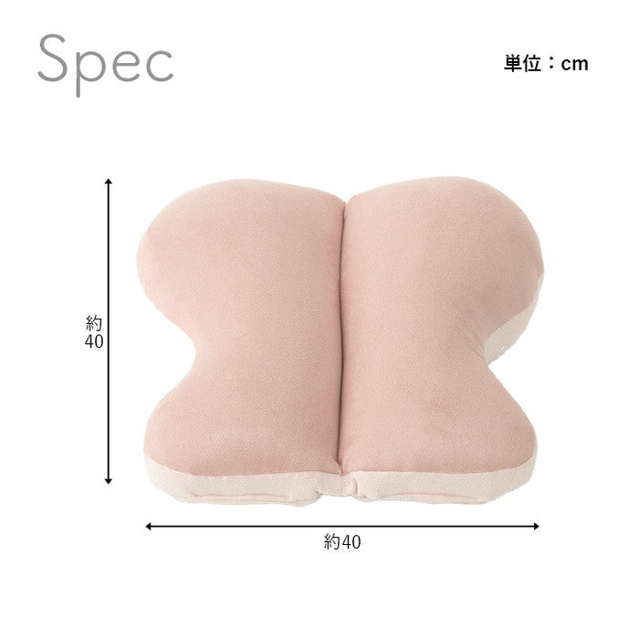 クッション 腰当 ちょう バタフライ パステル グリーン 約40×40cm グリーン グレー ピンク ihk-1224470120735の画像