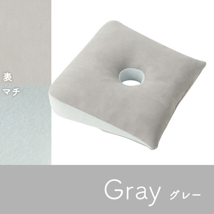 クッション 円座 穴あき パステル グリーン 約40×39cm グリーン グレー ピンク ihk-1224470124991の画像