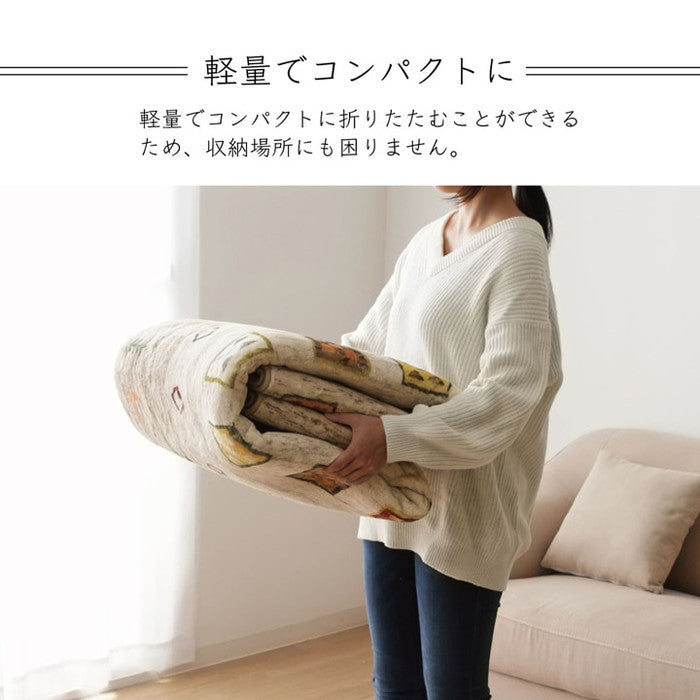 ラグ 長方形 オールシーズン 洗える 軽い コンパクト ギャベ柄 約200×250cm ホットカーペット対応 柔らかい ベージュ ihk-1271740023201の画像