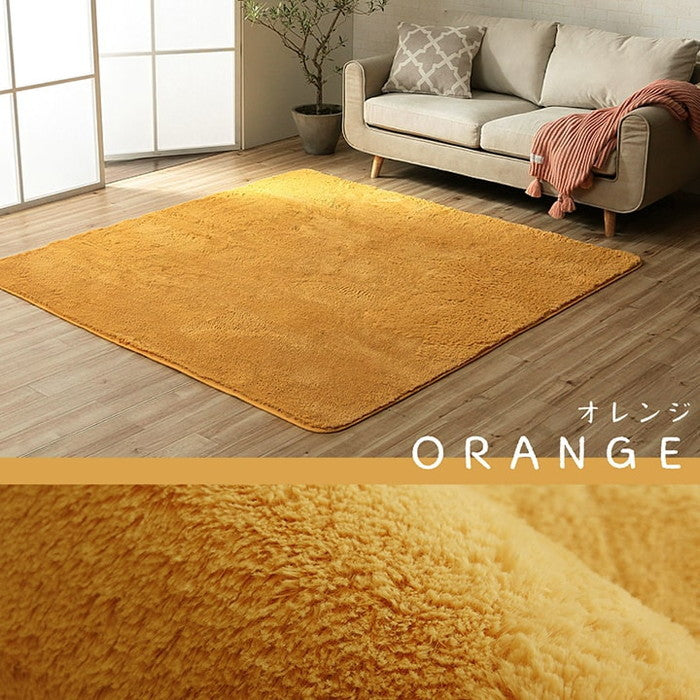 ラグ カーペット 3畳 無地 フィラメント糸 フィリップ 約200×250cm ホットカーペット対応 ベージュ ブラウン グレー アイボリー ネイビー オレンジ オリーブ ピンク あやめ ihk-1280100021303の画像